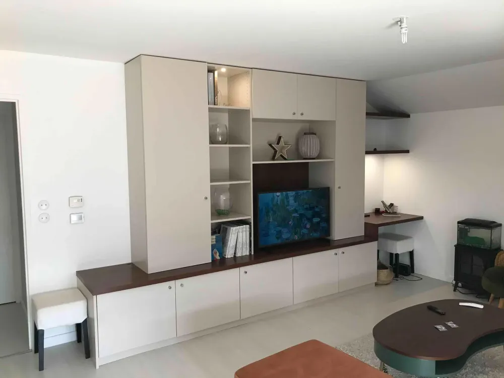 meuble salon avec coin bureau